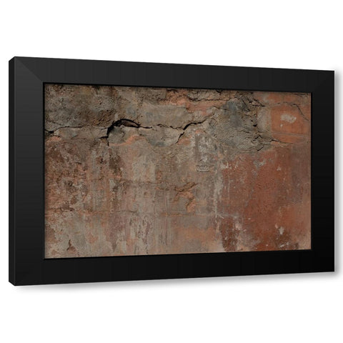 Texture 27 Black Modern Wood Framed Art Print with Double Matting by 1x Studio III