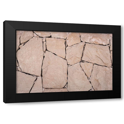 Texture 38 Black Modern Wood Framed Art Print with Double Matting by 1x Studio III