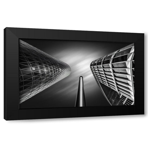Searching The Light Black Modern Wood Framed Art Print with Double Matting by Figueras, Antoni