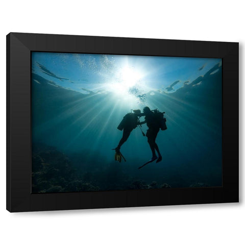 Trust Me Black Modern Wood Framed Art Print with Double Matting by Meirovich, Ido