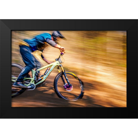 Max speed Black Modern Wood Framed Art Print by Pettersson, Benny