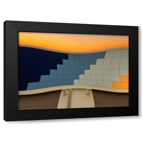 Formica Black Modern Wood Framed Art Print with Double Matting by Stas, Marie-Anne