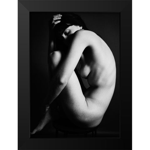 Ivy Rose, No. 00998 Black Modern Wood Framed Art Print by FiguraNYC Photography