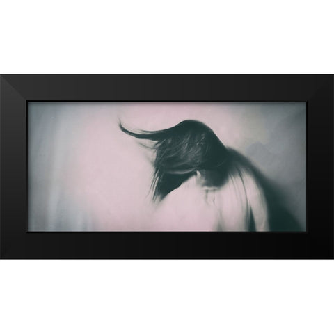 Absent Heart Black Modern Wood Framed Art Print by Sherin.Abdou