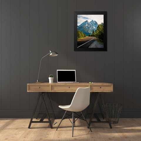 A Way Forward Black Modern Wood Framed Art Print by Iqbal, Syed