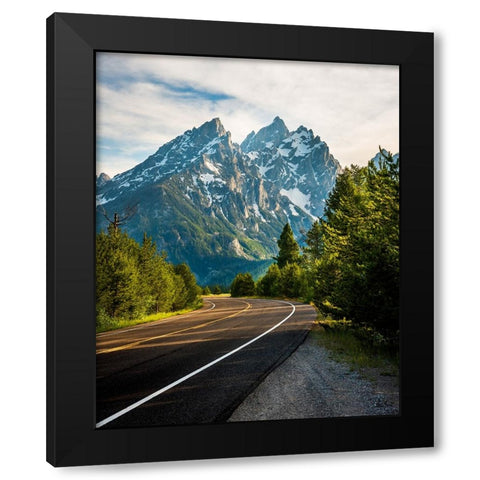 A Way Forward Black Modern Wood Framed Art Print by Iqbal, Syed