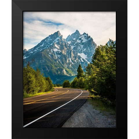 A Way Forward Black Modern Wood Framed Art Print by Iqbal, Syed