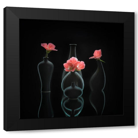 Still Life 45 Black Modern Wood Framed Art Print with Double Matting by Sheng, Alice