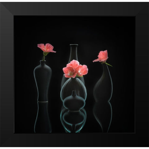 Still Life 45 Black Modern Wood Framed Art Print by Sheng, Alice