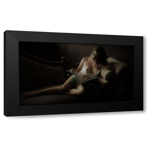 TstÂ•TutÂTa Titctu Black Modern Wood Framed Art Print with Double Matting by Gil, Yoram