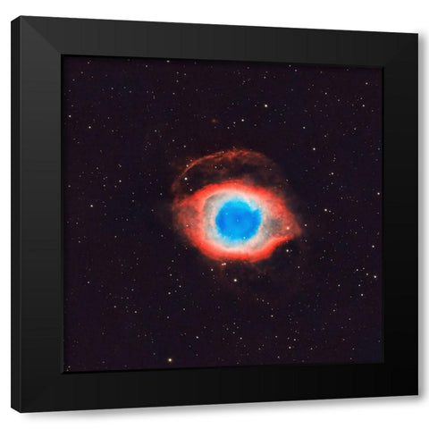 Eye of Sauron Black Modern Wood Framed Art Print by Zhen Yu, James