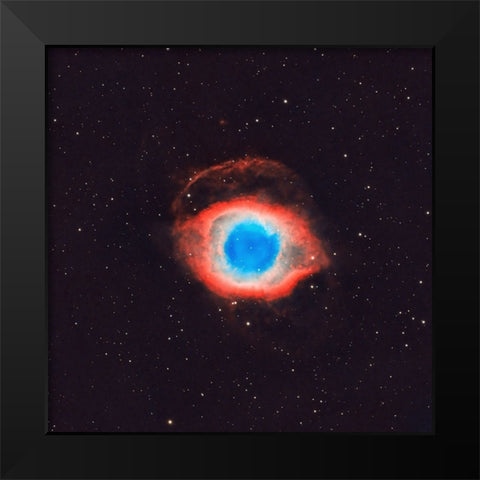 Eye of Sauron Black Modern Wood Framed Art Print by Zhen Yu, James