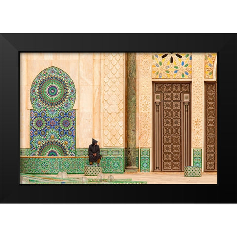 The Gate Black Modern Wood Framed Art Print by Mirica, Dan