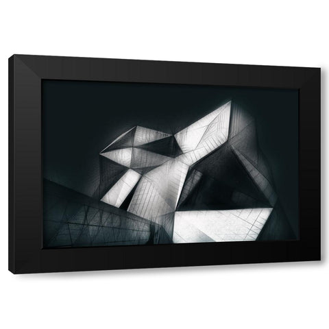 Clymb Black Modern Wood Framed Art Print by Hawerkamp, Hans-Wolfgang