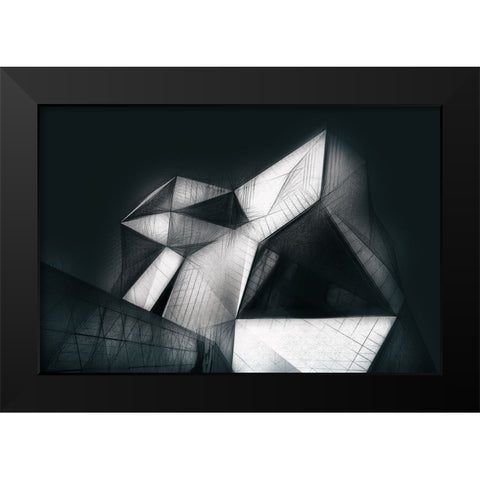 Clymb Black Modern Wood Framed Art Print by Hawerkamp, Hans-Wolfgang