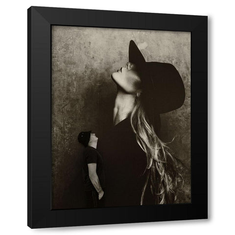 Untitled Black Modern Wood Framed Art Print by Al Thahaby, Karim