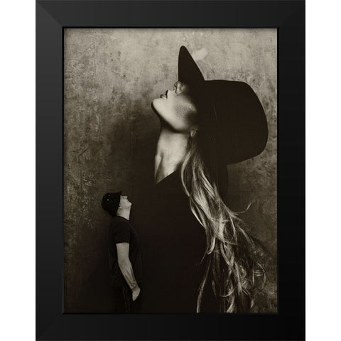 Untitled Black Modern Wood Framed Art Print by Al Thahaby, Karim