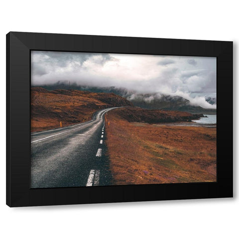 Iceland Road Trip Black Modern Wood Framed Art Print with Double Matting by Artemiadi, Dora