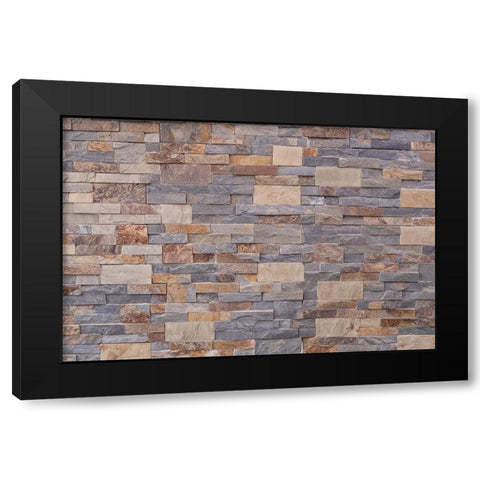 Texture 48 Black Modern Wood Framed Art Print by 1x Studio III