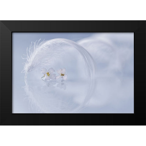 Peacefulness Black Modern Wood Framed Art Print by Kopcev, Igor