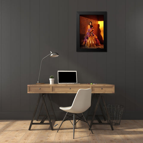 I Keep The Memory Of You Black Modern Wood Framed Art Print by Lagaa, Kahar
