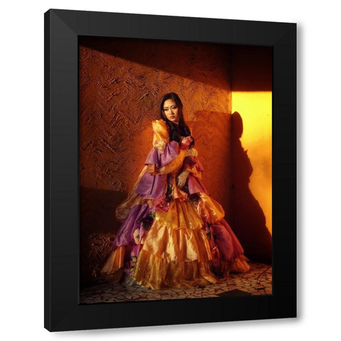 I Keep The Memory Of You Black Modern Wood Framed Art Print by Lagaa, Kahar
