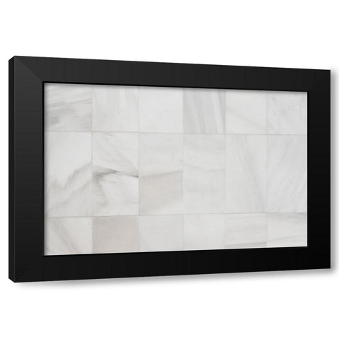 Texture 56 Black Modern Wood Framed Art Print with Double Matting by 1x Studio III