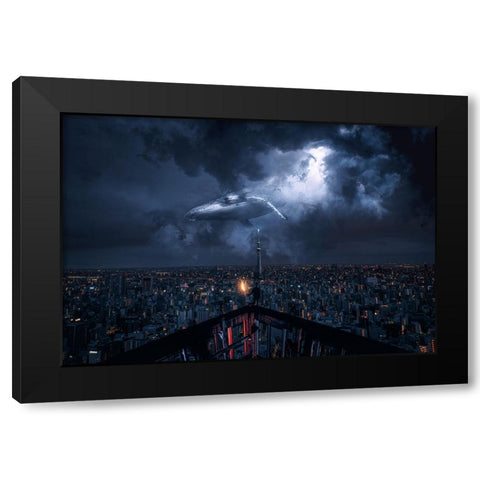 Untitled Black Modern Wood Framed Art Print by CW