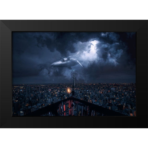 Untitled Black Modern Wood Framed Art Print by CW