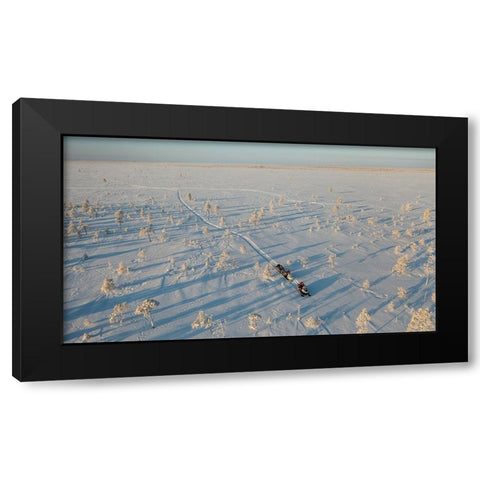 Qlostq In The Tundra Black Modern Wood Framed Art Print by Rebro, Marcel