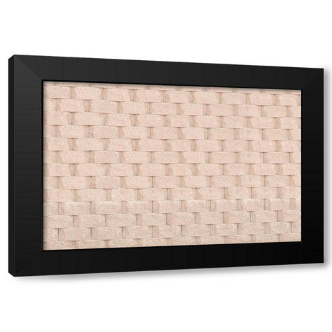 Texture 61 Black Modern Wood Framed Art Print with Double Matting by 1x Studio III