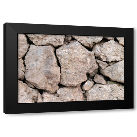 Texture 62 Black Modern Wood Framed Art Print by 1x Studio III