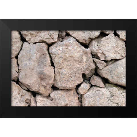 Texture 62 Black Modern Wood Framed Art Print by 1x Studio III