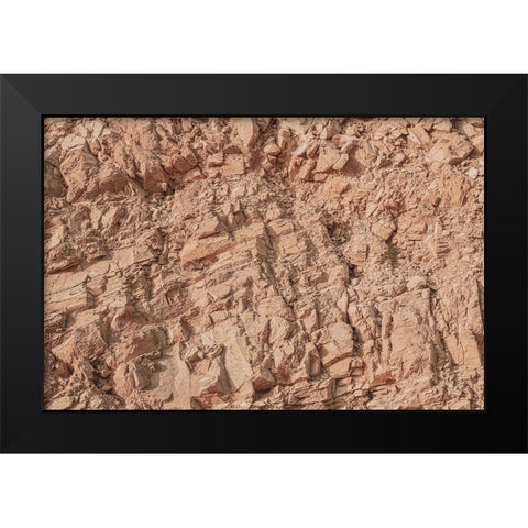 Texture 66 Black Modern Wood Framed Art Print by 1x Studio III