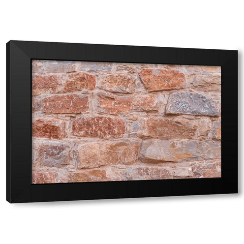 Texture 67 Black Modern Wood Framed Art Print with Double Matting by 1x Studio III