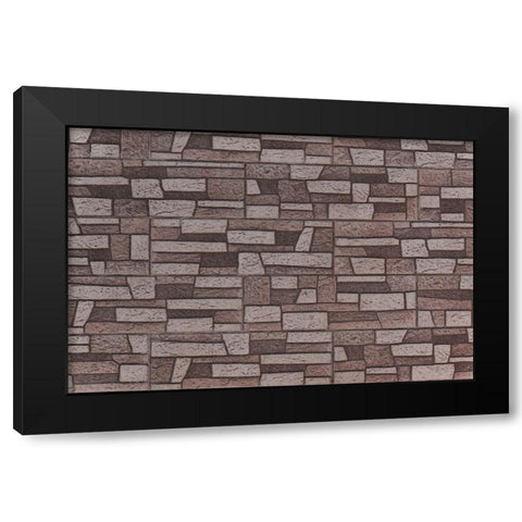 Texture 70 Black Modern Wood Framed Art Print with Double Matting by 1x Studio III