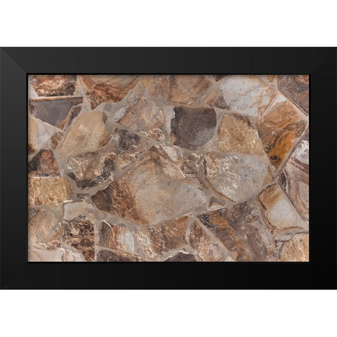 Texture 71 Black Modern Wood Framed Art Print by 1x Studio III