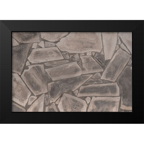 Texture 75 Black Modern Wood Framed Art Print by 1x Studio III