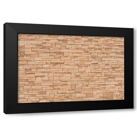 Texture 76 Black Modern Wood Framed Art Print with Double Matting by 1x Studio III