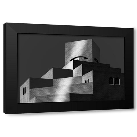 Mia Black Modern Wood Framed Art Print by Allam, Abdelkader