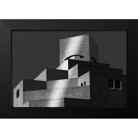 Mia Black Modern Wood Framed Art Print by Allam, Abdelkader