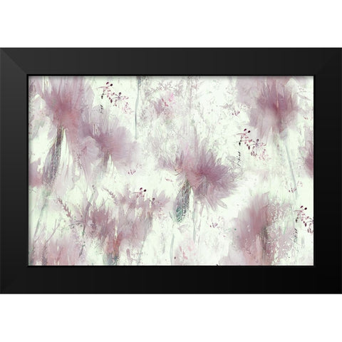 Floral wallpaper Black Modern Wood Framed Art Print by Talen, Nel