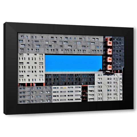 Architecture - Madrid Spain Black Modern Wood Framed Art Print by Orbach, Arnon