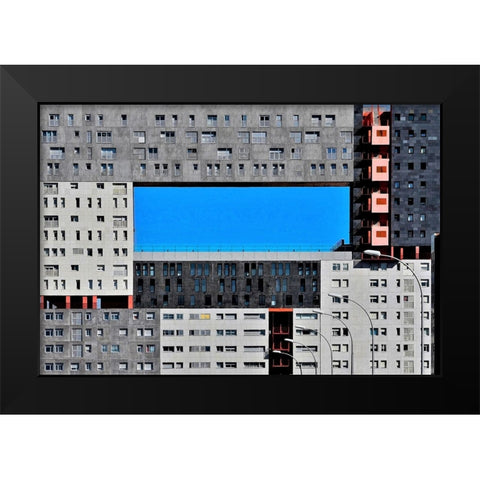 Architecture - Madrid Spain Black Modern Wood Framed Art Print by Orbach, Arnon