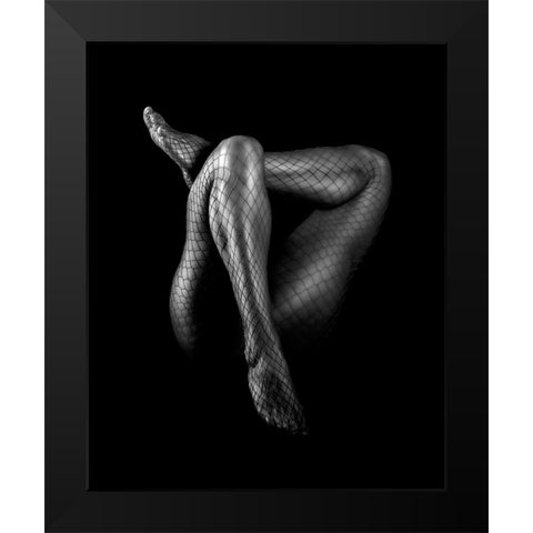 Triangle of life Black Modern Wood Framed Art Print by Girmencea, Robert
