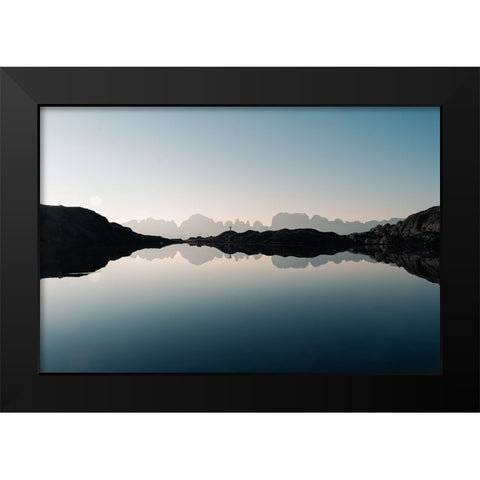 Freedom Black Modern Wood Framed Art Print by Zadra, Francesco