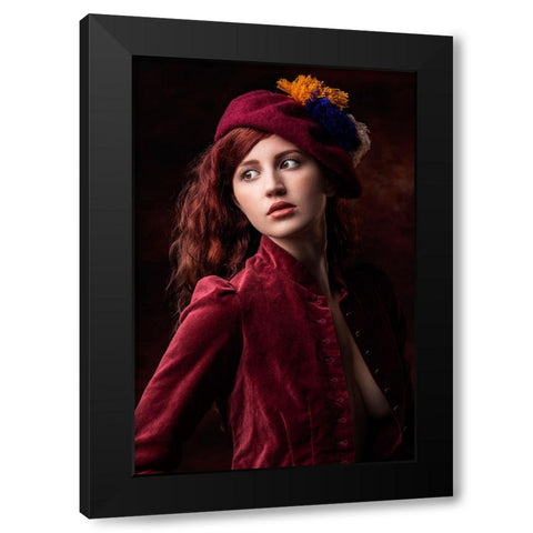 From Days Gone By Black Modern Wood Framed Art Print with Double Matting by Slotboom, Jan