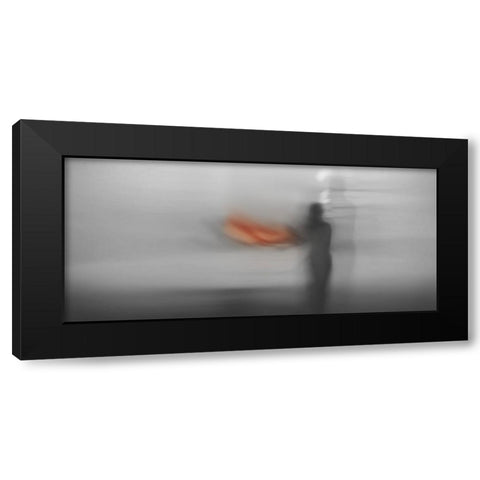 Between Us Black Modern Wood Framed Art Print by Sherin.Abdou