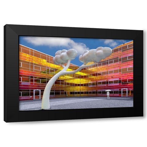 Clouds In- And Outside Black Modern Wood Framed Art Print with Double Matting by Luycx, Theo