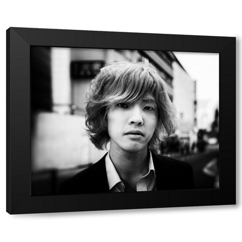 Tokyo Black Modern Wood Framed Art Print by Klein, Kurt